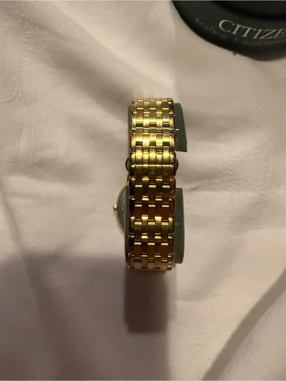 Citizen Gold Tone Watch with White Dial